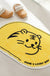 Lovely Tiger Elliptical Yellow Mat