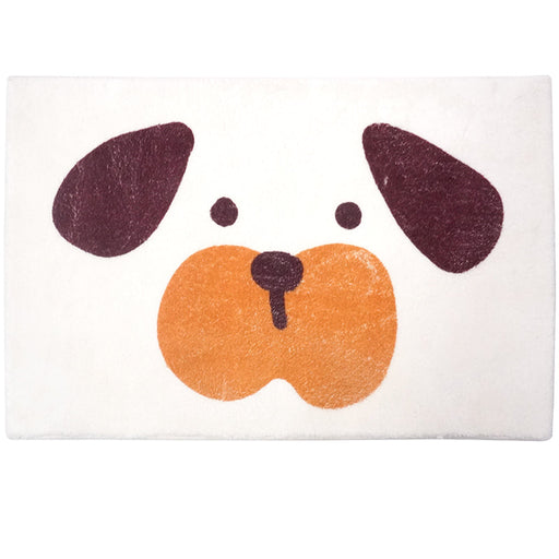 Lovely White Dog Bath Mat