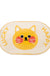 Lucky and Happy Yellow Cat Elliptical Bath Mat