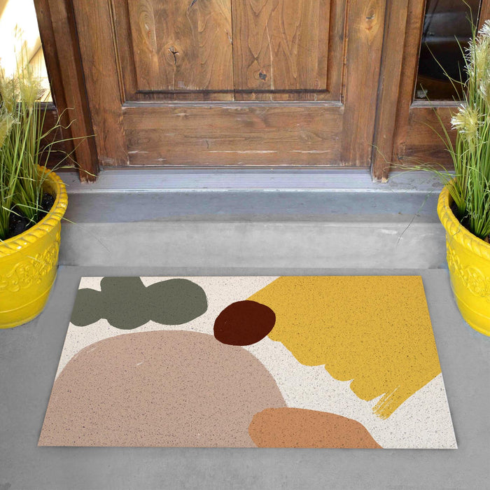 Abstract Art Block Geometric Door Mat