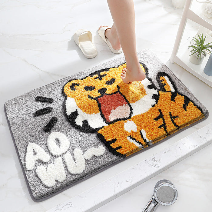 Cartoon Tiger Bath Mat