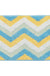 Blue White Yellow Zigzag Texture Bath Mat