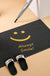 Black Smile Door Mat