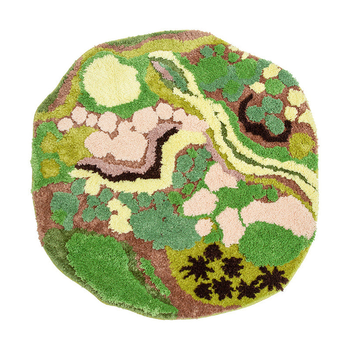 Feblilac 3D Mossy Forest Leaves Area Rug Mat Carpet Mom‘s Day Gift