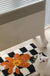 Feblilac Multicolored Checkerboard Bath Mat