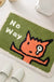 No Way Cartoon Dinosaur Bath Mat