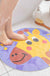 Feblilac PVC Cute Cartoon Animal Suction Cups Tub Rug, Anti Slip Bathtub Mats