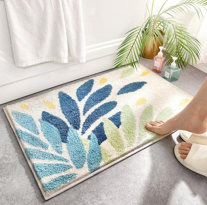 Feblilac Flying Leaves Bath Mat