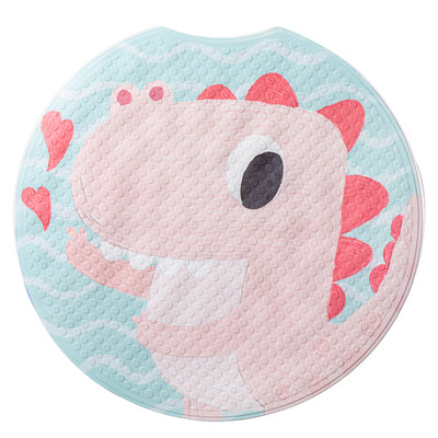 Feblilac PVC Cute Cartoon Animal Suction Cups Tub Rug, Anti Slip Bathtub Mats