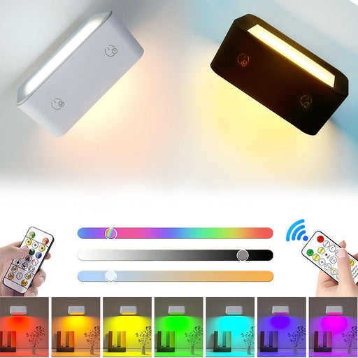 Double-sided Luminous USB Rechargeable Touch Adjustable Light Bedside Lamp