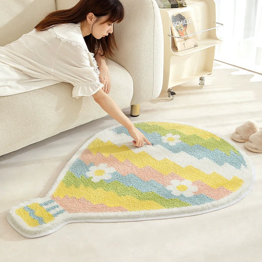 Feblilac Hot Air Balloon Handmade Tufted Acrylic Livingroom Carpet Area Rug