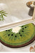 Feblilac Fruit Semicircle kiwi Tufted Bath Mat