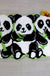 Cute Panda Bathroom Mat, Black and White Animal Decor