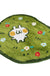 Feblilac Cute Rabbit Bath Mat, Cartoon Green Garden Flower Rug for Bathroom