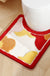 Red and Orange Flowers Tufted Bath Mat