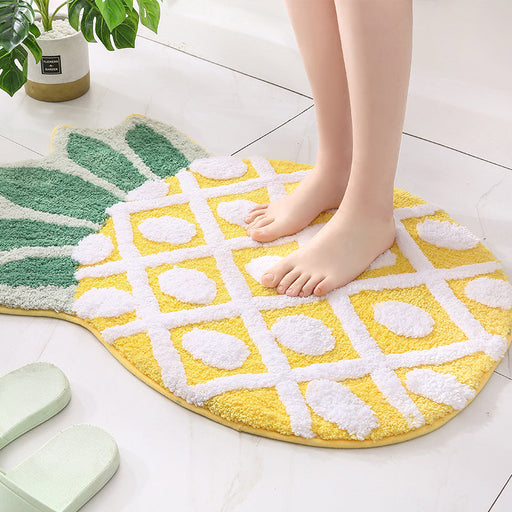 Yellow Pineapple Mat for Bathroom Kitchen