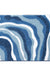 Abstract Blue Orange Curve Bath Mat, Tufted Mat for Bathroom