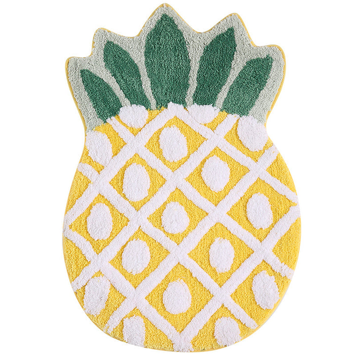 Yellow Pineapple Mat for Bathroom Kitchen