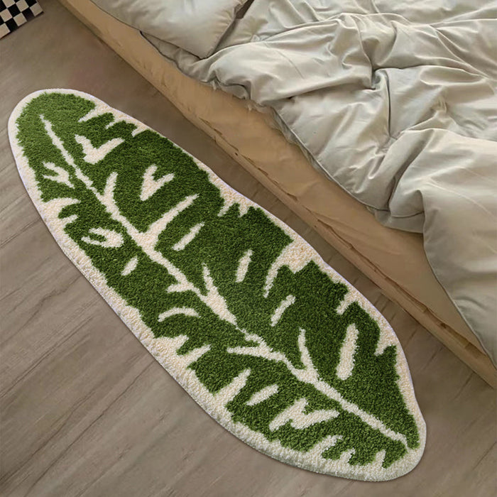 Green Leaf Mat for Bathroom Bedroom