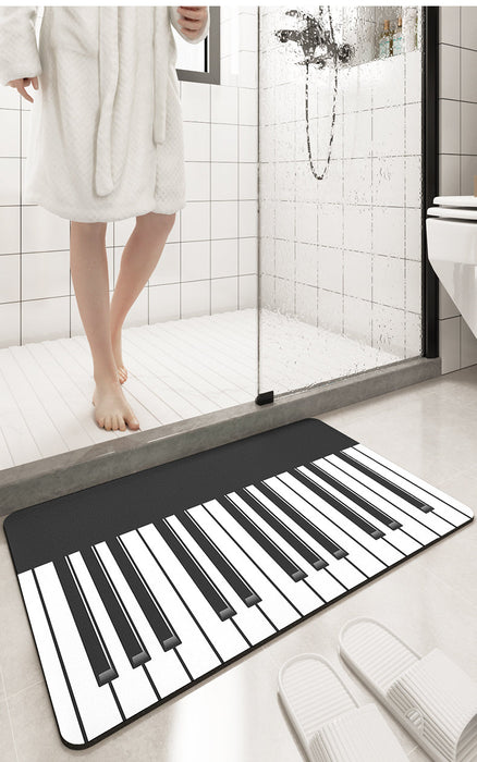 Piano Diatomaceous Earth Bathroom Mat