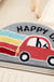 Feblilac Semicircle Rainbow Car Tufted Bath Mat