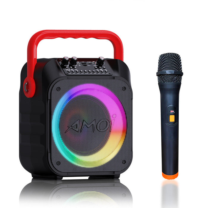 A9 Single Microphone Bluetooth Portable Speaker 6 Sound Effects