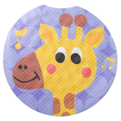 Feblilac PVC Cute Cartoon Animal Suction Cups Tub Rug, Anti Slip Bathtub Mats