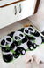 Cute Panda Bathroom Mat, Black and White Animal Decor