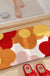 Red and Orange Flowers Tufted Bath Mat