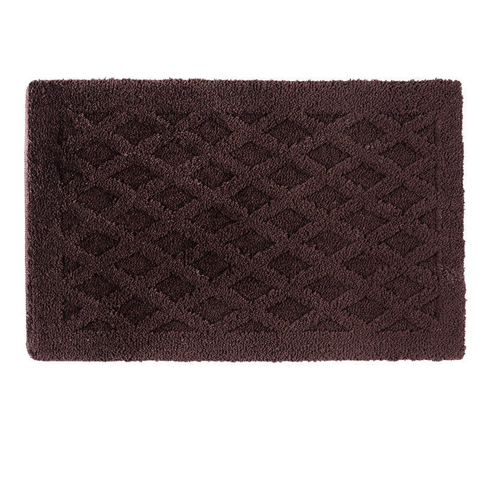 Solid Color Bathroom Mat, Water-Absorbent Bath Mat