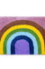 Feblilac Rainbow Bedroom Mat, Cute Colorful Rug