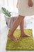 Chenille Non-Slip Microfiber Shag Bathroom Rug Mat, Solid Color