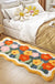 Feblilac Lovely Purple Flowers Bedroom Runner Mat