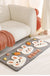 Feblilac Cute Rabbit and Carrot Tufted Bath Mat