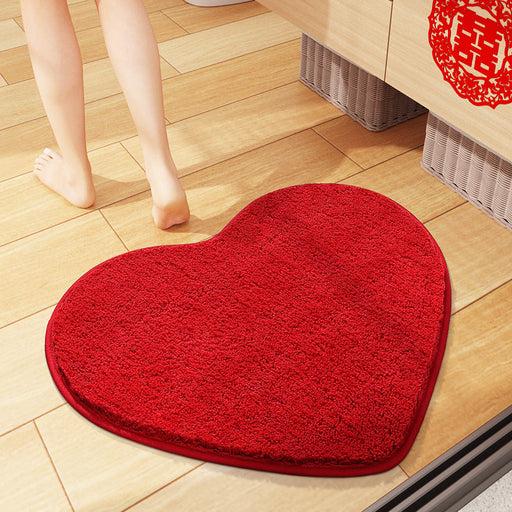 Heart-Shape Bath Mat, Love Mat for Bathroom, Multiple Colors