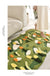 Feblilac Green Moss and Flowers Tufted Bath Mat