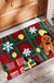 Feblilac Absorbent 3D Three-dimensional Christmas Tufted Bath Mat