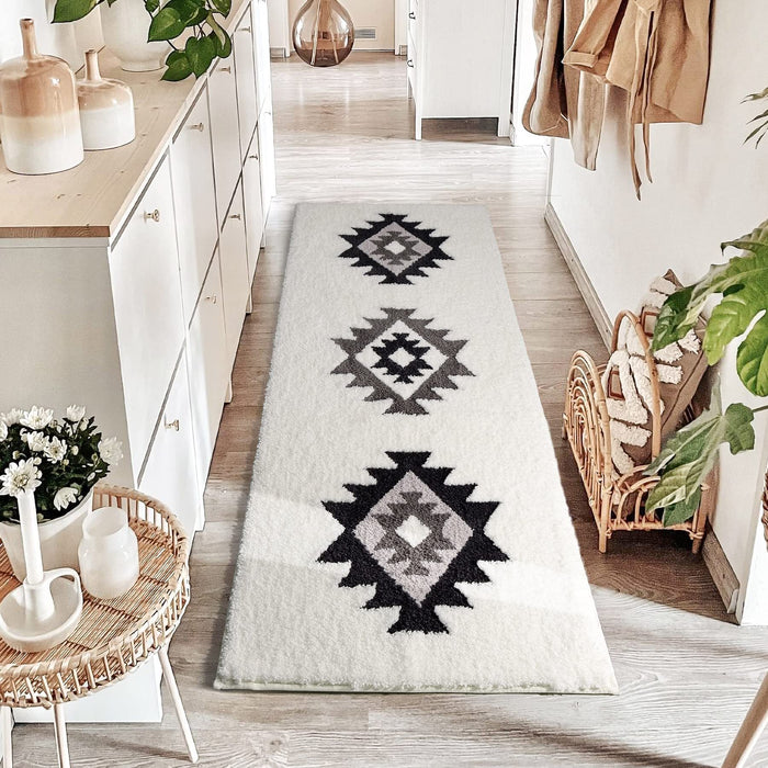 Feblilac Bohemia Geometric Tufted Bath Mat