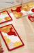 Red and Orange Flowers Tufted Bath Mat