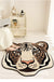 Feblilac Brown Tiger Head Handmade Tufted Acrylic Livingroom Carpet Area Rug