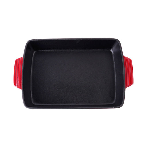 Cast Iron Uncoated Binaural Rectangle Fry Pan