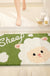 Feblilac Cute Animals Little White Sheep Tufted Bath Mat