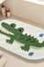 Feblilac Cute Animals Crocodile Bathing Tufted Bath Mat
