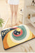 Feblilac Eight-pointed Star Rainbow Tufted Bath Mat