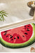 Feblilac Fruit Semicircle Watermelon Tufted Bath Mat