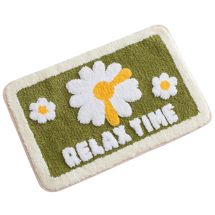 Feblilac Relax Time Daisy Bath Mat