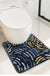 Feblilac Starry Night Tufted Bathroom Mat Toilet U-Shaped Floor Mat