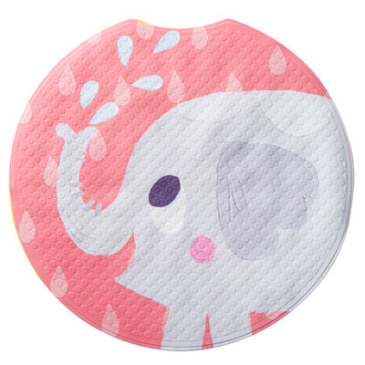 Feblilac PVC Cute Cartoon Animal Suction Cups Tub Rug, Anti Slip Bathtub Mats