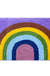 Feblilac Rainbow Bedroom Mat, Cute Colorful Rug