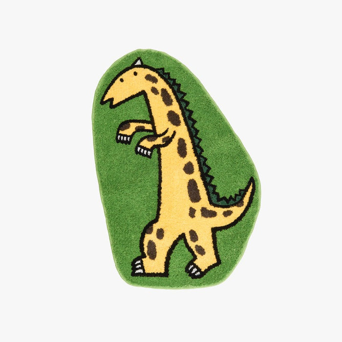 Cute Dinosaur Bedroom Rug, Irregular Shape Mat, Cute Cartoon Area Rug